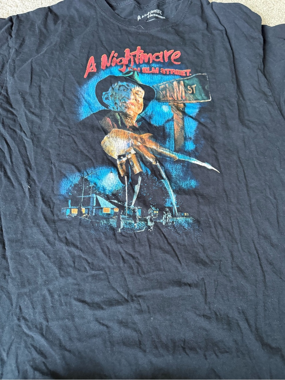 A Nightmare on Elm Street Graphic Black Men’s T-Shirt